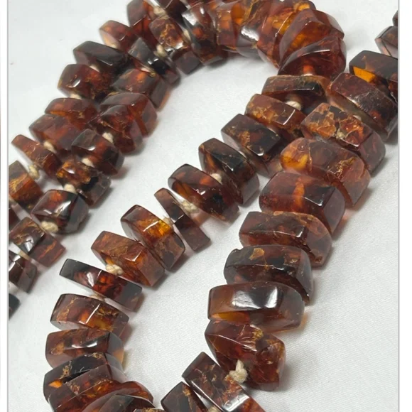 Vintage Handcrafted Natural Baltic Amber Necklace
